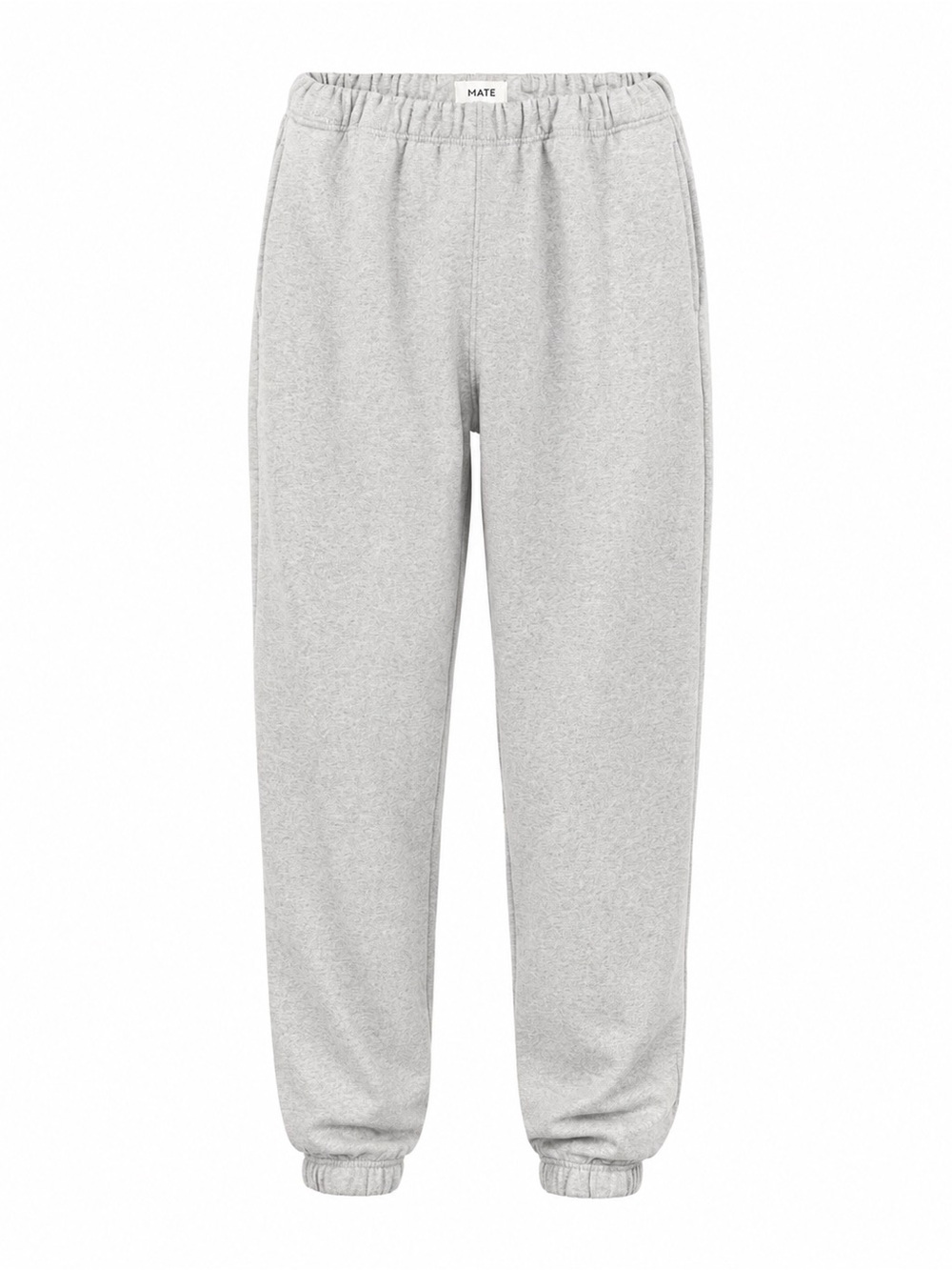 MATE the Label Organic Cotton Fleece Jogger Sweatpants Heather Grey Small